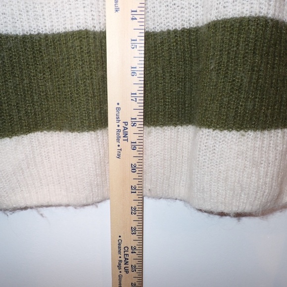 Madewell Tibbed Crewneck Cropped Oversized Sweater size XXS - Picture 7 of 8